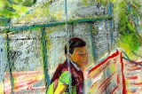 Boy at Fence, Nogales, Mexico